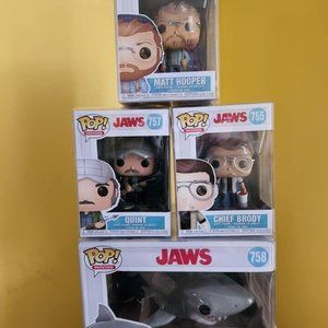 Funko Pop! Jaws Complete 4 PIECE LOT *VAULTED* MINT !!! # 755 # 756 # 757 # 758